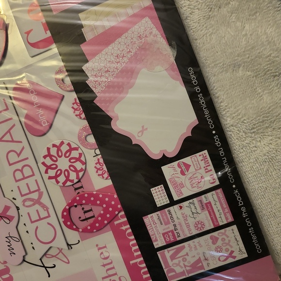 Mambikit breast cancer survivor pink scrapbook kit NEW - Picture 3 of 8